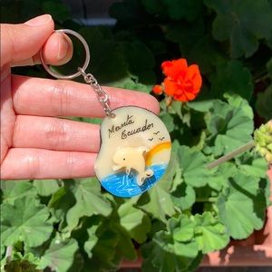 NWOT | Tagua Nut Dolfin KeyChain Manta Ecuador